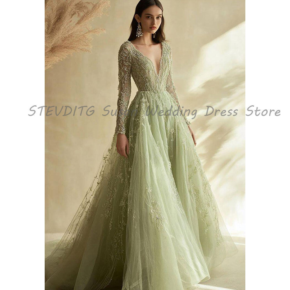 Formal Dress Female - Exquisite Evening Dresses Women V Neck