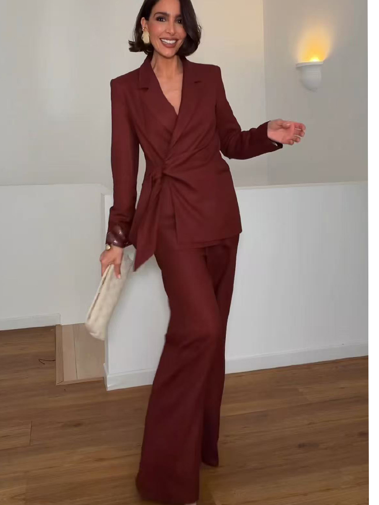 Women'S Office Formal Wear For Ladies - Fashion Office Ladies Blazer Pants Suit