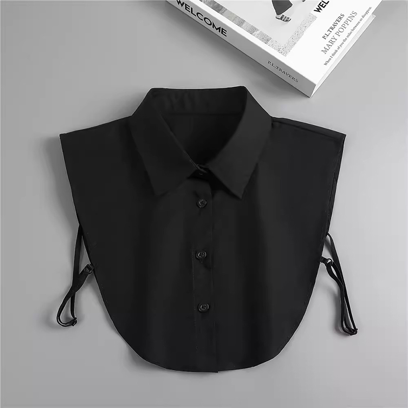 Women Formal Wear With Tie - Comfortable False Half Shirt Collar, Business