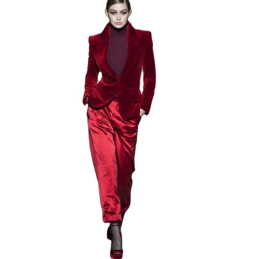 Women'S Formal Wear Tuxedo - Phụ Nữ Quần Phù Hợp Với