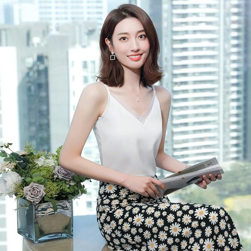 New style ice silk camisole bl - đánh giá và giá Women Formal Office Wear Tops