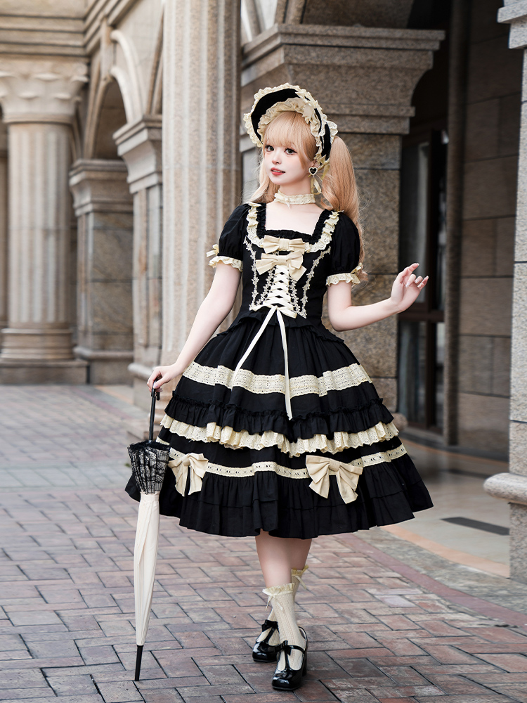 Japanese Sweet Lolita Op Dress - đánh giá và giá Victorian Women'S Formal Wear