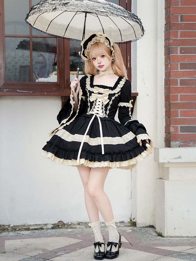 Japanese Sweet Lolita Op Dress - đánh giá và giá Victorian Women'S Formal Wear