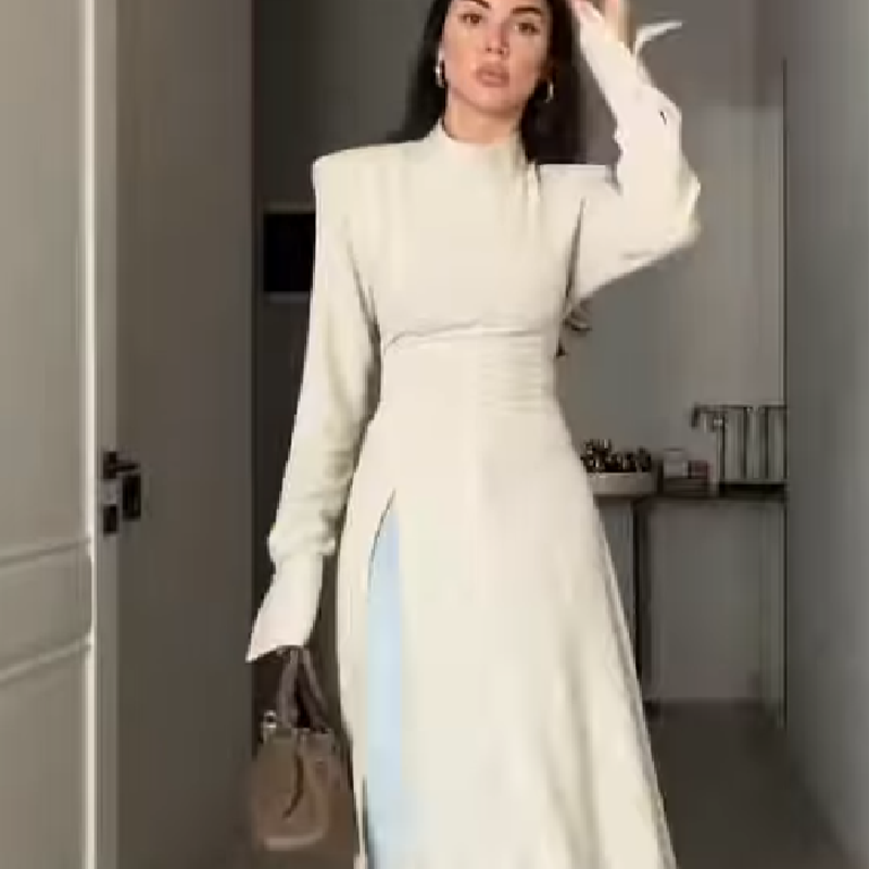 Women's Elegant High Neck Long - đánh giá và giá Women'S Office Formal Wear For Ladies