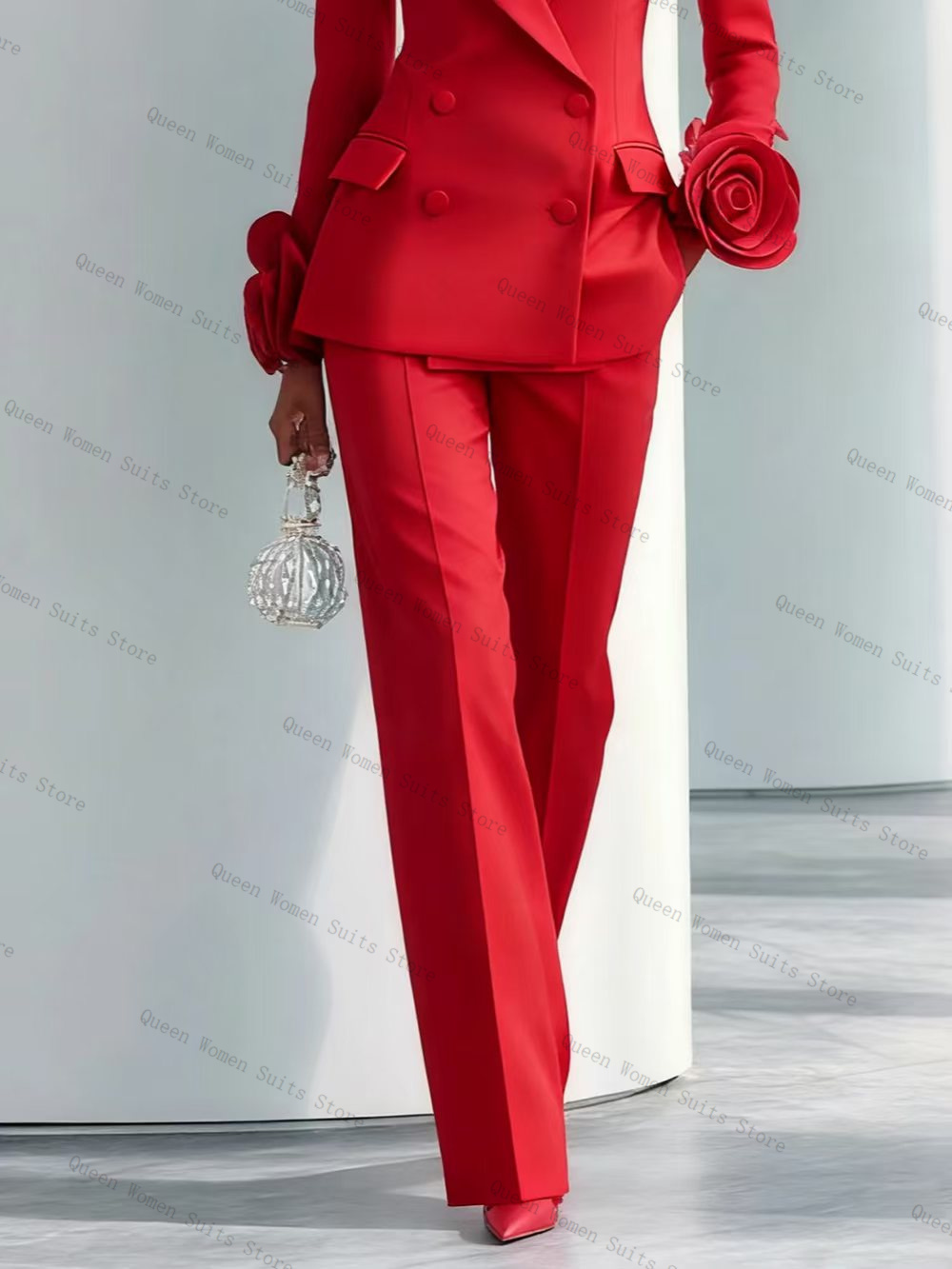Luxury Red Women Suit Set 2 Pc - đánh giá và giá Women'S Formal Wear Tuxedo
