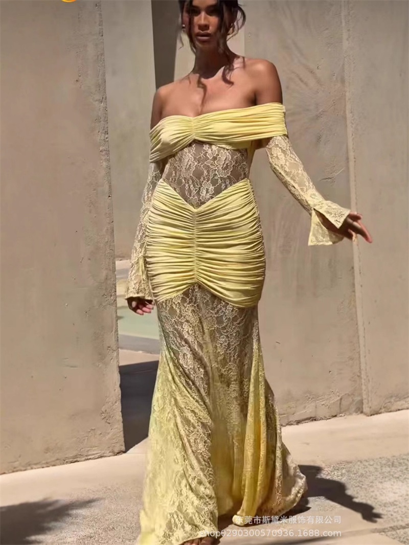 Sexy Lace Mermaid Women Prom D - đánh giá và giá Women'S Holiday Formal Wear