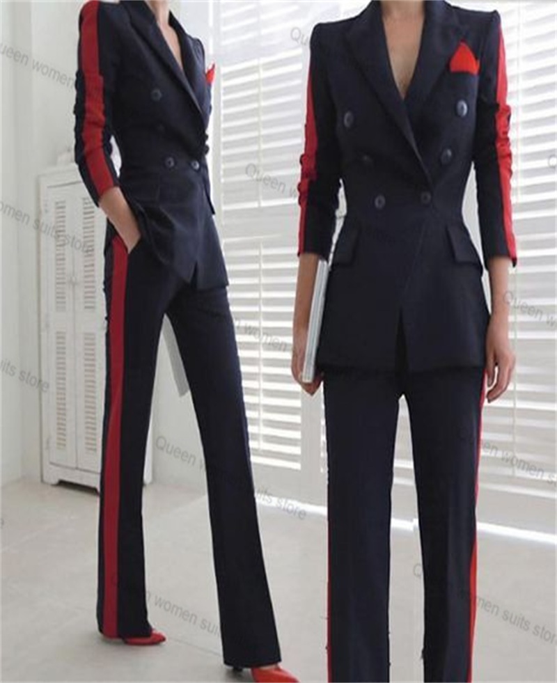 Red Black Autumn Women Suit Se - đánh giá và giá Women'S Formal Wear Tuxedo