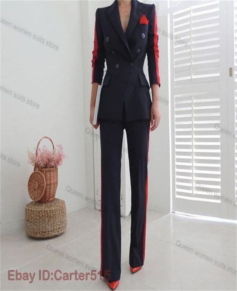 Red Black Autumn Women Suit Se - đánh giá và giá Women'S Formal Wear Tuxedo