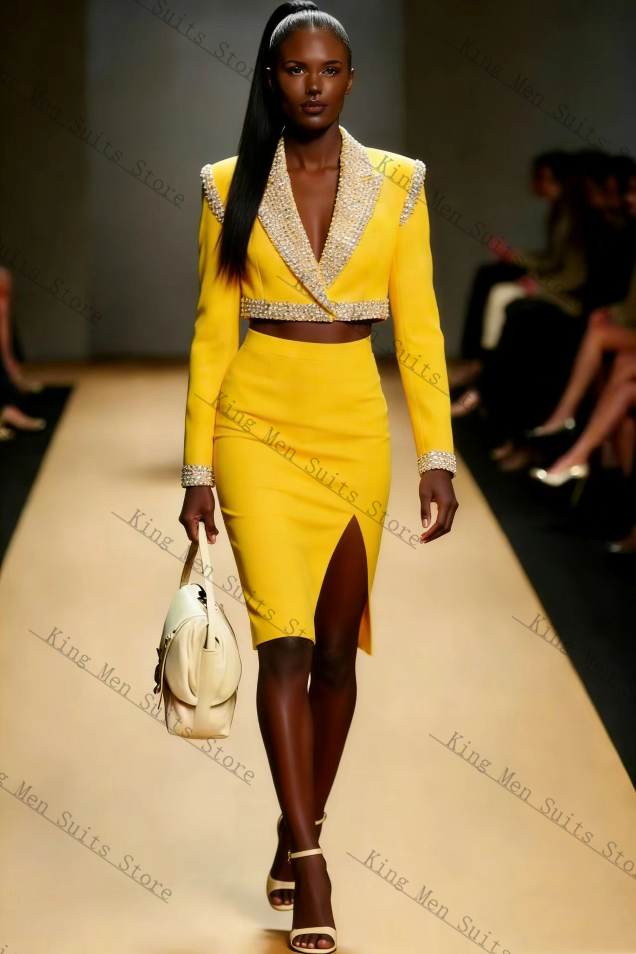 Yellow Crystals Women Suit Ski - đánh giá và giá Women'S Formal Wear Tuxedo