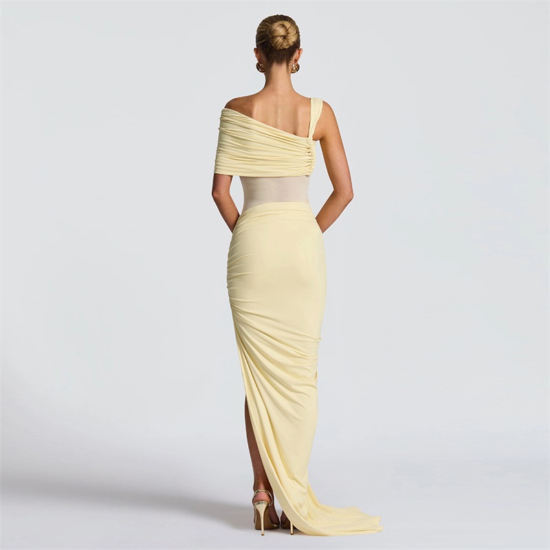 Yellow Women Prom Dress 2 Pcs  - đánh giá và giá Women'S Holiday Formal Wear