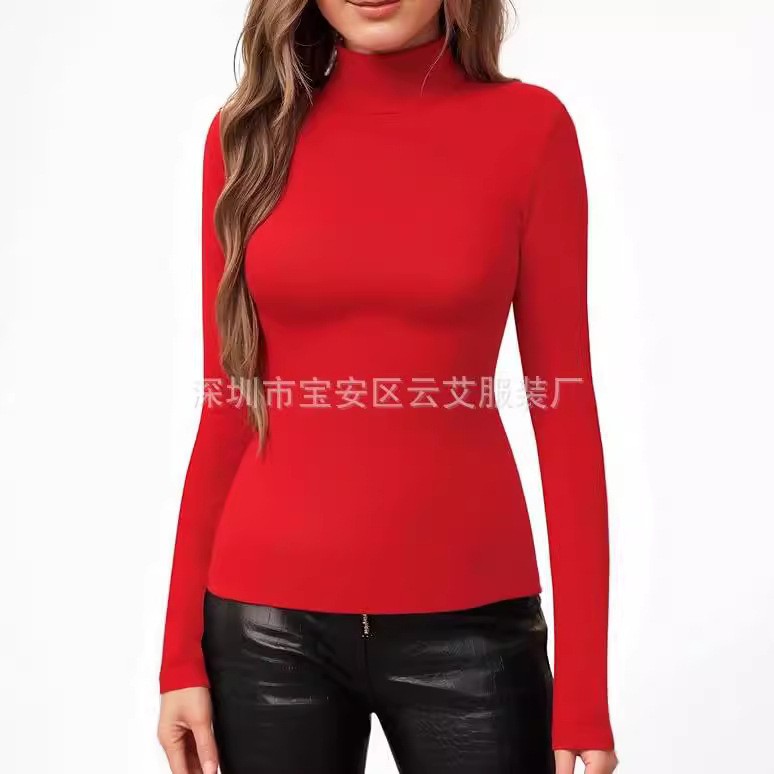 Women Fitted Solid Color Turtl - đánh giá và giá Turtleneck Bodysuit Office