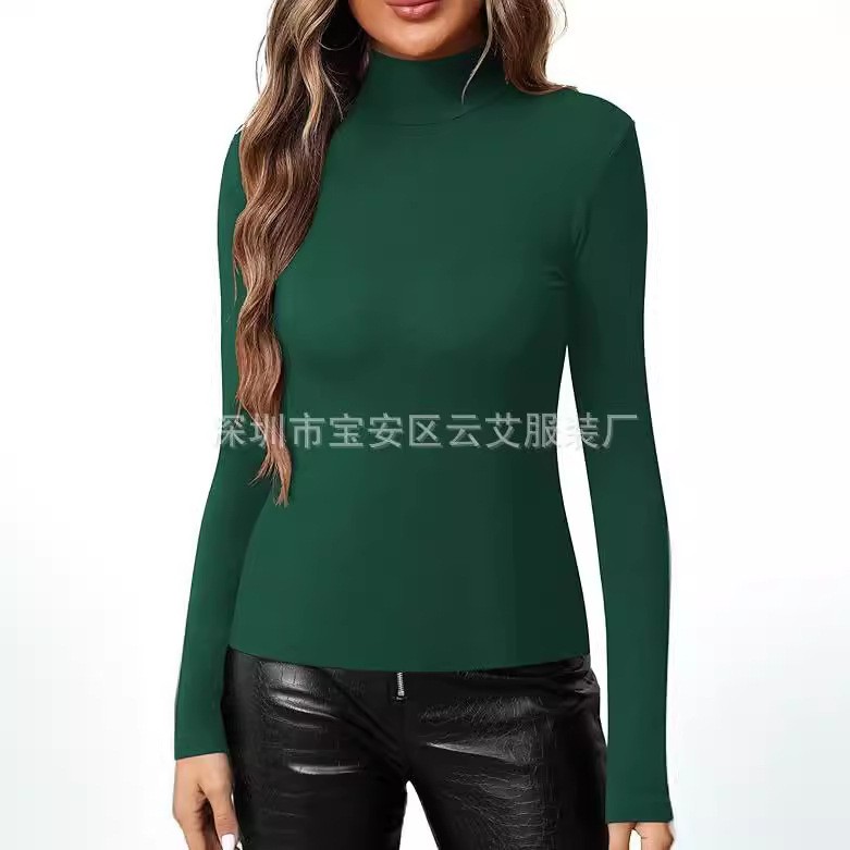 Women Fitted Solid Color Turtl - đánh giá và giá Turtleneck Bodysuit Office
