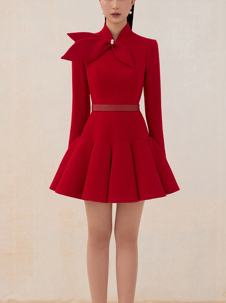 Xưởng May Ánh Sáng Đỏ LEN ĐẦM  - đánh giá và giá Formal Dress Female