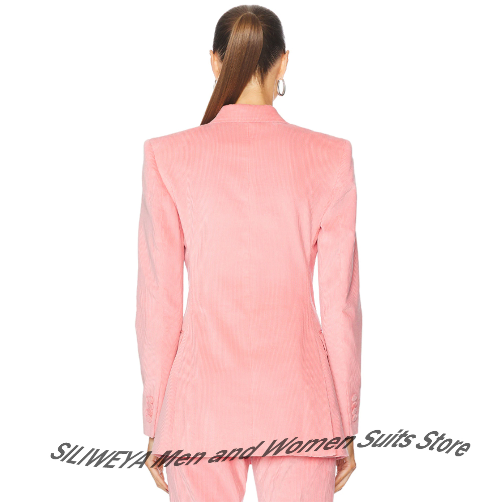 Feminine Pink Corduroy 2Piece  - đánh giá và giá Women Formal Wear Look