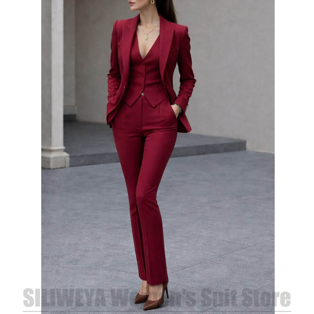 Women 3 Piece Suit Set Blazer  - đánh giá và giá Women Formal Wear Shirt And Pant
