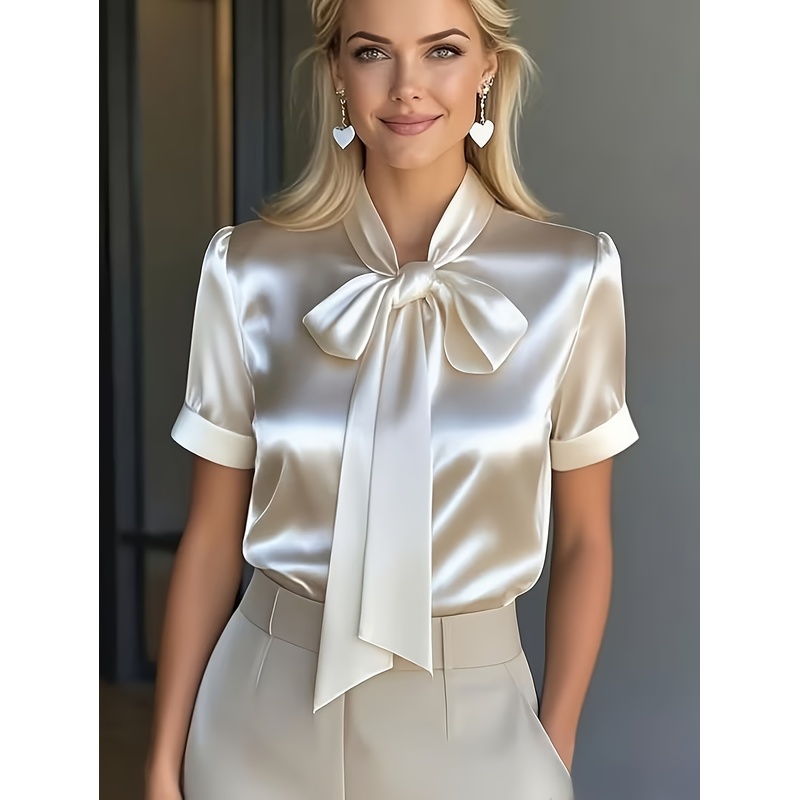 Women'S Elegant Short-Sleeve S - đánh giá và giá Women Formal Wear With Tie