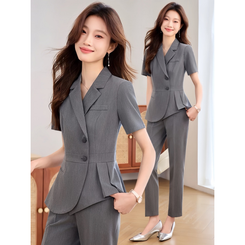 Navy blue women's thin profess - đánh giá và giá Women Formal Wear Shirt And Pant