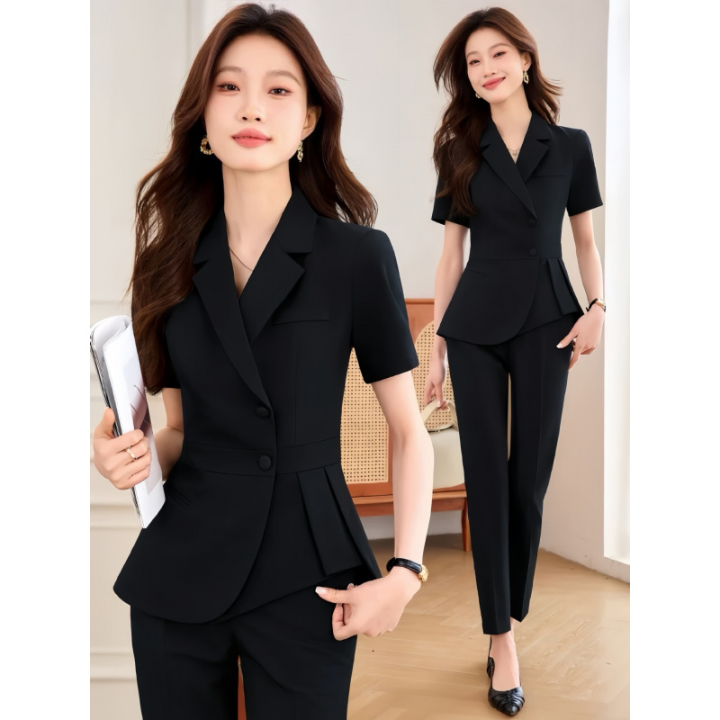 Navy blue women's thin profess - đánh giá và giá Women Formal Wear Shirt And Pant