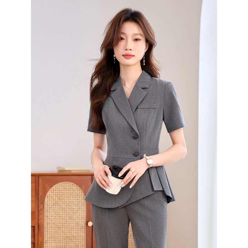 Navy blue women's thin profess - đánh giá và giá Women Formal Wear Shirt And Pant